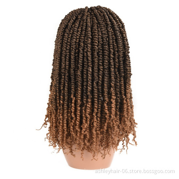 18inch 12strands premium fiber hair passion twist  easy to install crochet braid hair
